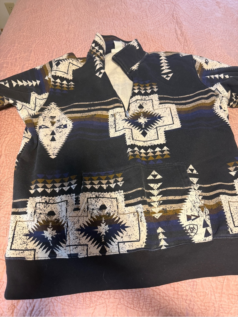 Ariat half zip Aztec